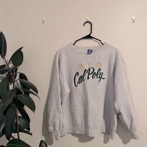 💘OVERSIZED CHAMPION CAL POLY SLO CREW✨